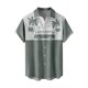 thumbnail image 1 of Camisas s Para Hombre Manga Larga Camisa de manga corta con estampado digital 3d de ocio de tendencia de moda de playa de turismo de vacaciones de verano para hombres (Green, XL), 1 of 3