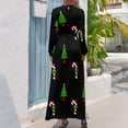 thumbnail image 2 of Vestido largo de mujer con árboles y bastones de caramelo, vestido de noche 2024, vestido de fiesta, 2 of 4