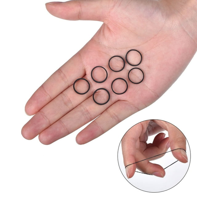 1000 Mini Élastiques Doux pour Cheveux d'Enfants Tresses (Noir)