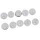 thumbnail image 1 of Paquete de 10 piezas, 20 mm, de bo de cristal, colgante de doble agujero, pendiente colgante gris Hugo encantos del arte de la bola de cristal, 1 of 8