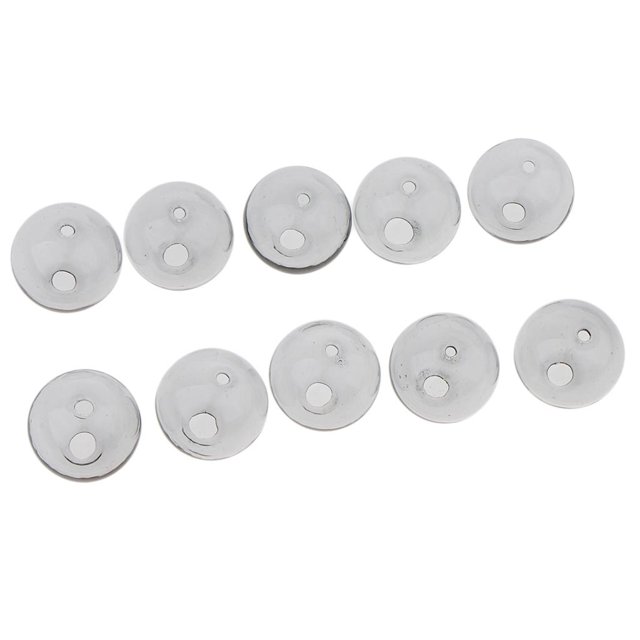 10pcs Globo de Cristal Botella Colgante Bricolaje Artesanía Fabricación de Joyas gris Fernando encantos de la botella para la pulsera