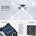 thumbnail image 2 of Yaheetech 10 × 10 ft Height-adjustable Portable Pop-Up Canopy Tent W/ 17 Solar LED Lights, White, 2 of 7