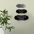 thumbnail image 4 of Designer Please Flush Urinal Sign (Black / Silver) - Medium, 4 of 5