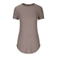 thumbnail image 5 of Mittory Womens Oversized T Shirts Summer Ribbed Knit Cuffed Short Sleeve Tunic Tops Casual Loose Fit Tees, 5 of 7