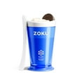 thumbnail image 1 of ZOKU Original Slush and Shake Maker, taza compacta para hacer y servir con núcleo congelador crea batidos, granizados y batidos de una sola porción en minutos, sin BPA, verde/naranja, juego de 2, 1 of 5