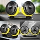 thumbnail image 3 of Mini ventilador de doble cabeza para automóvil, doble cabeza para verano, 3 niveles de , enfriador automático con ventilador automático , amarillo negro 24x16cm Yotijar Ventilador de refrigeración del coche, 3 of 9