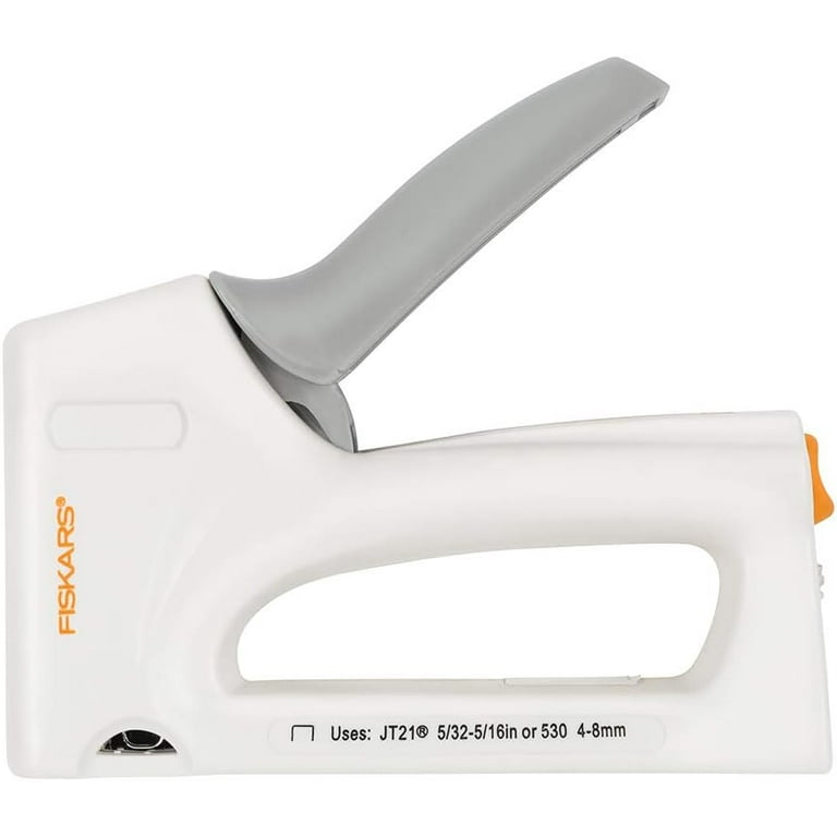 Fiskars 132460-1001 Crafts Precision Staple Gun, White/Grey