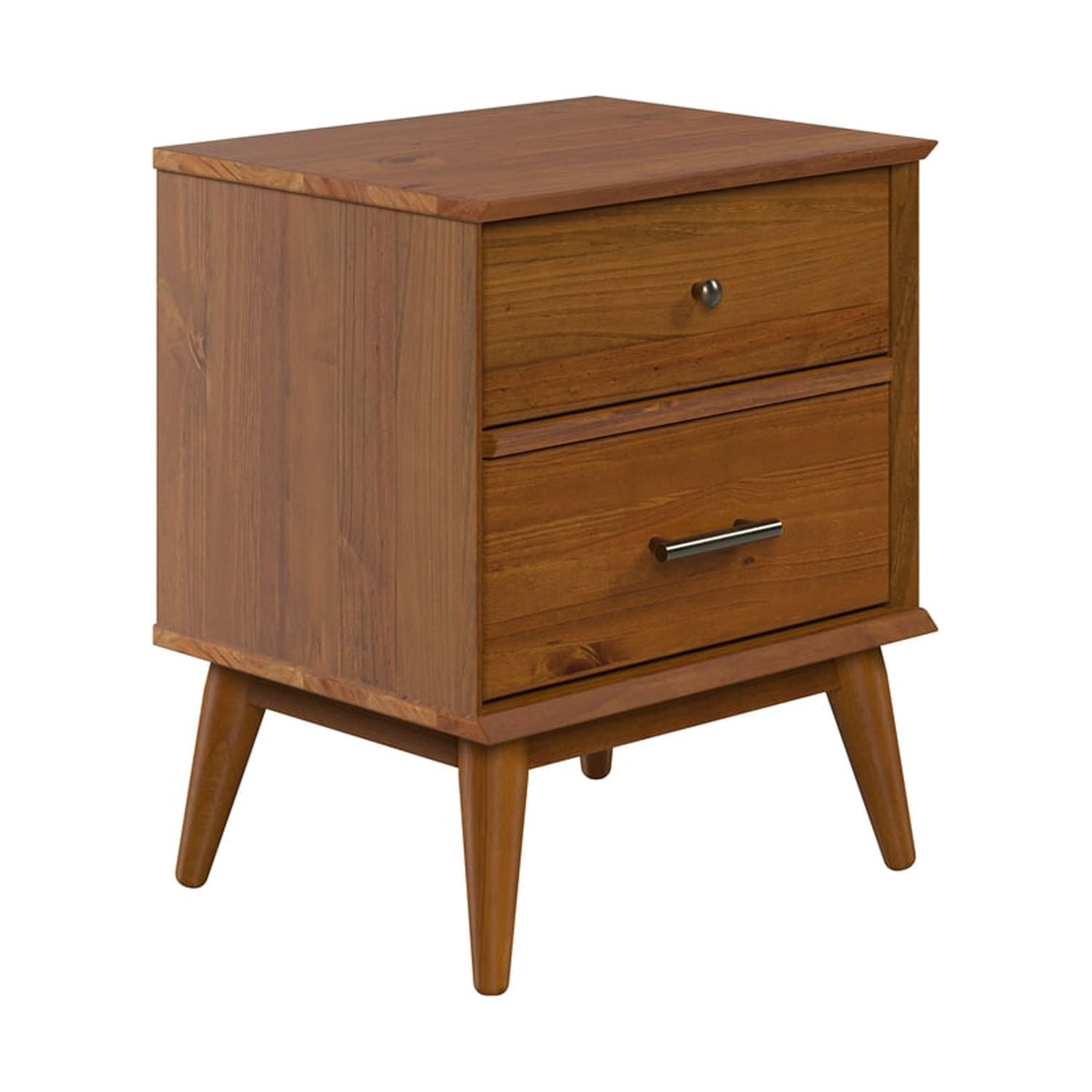 Mid-Century Night Stand - Castanho Finish