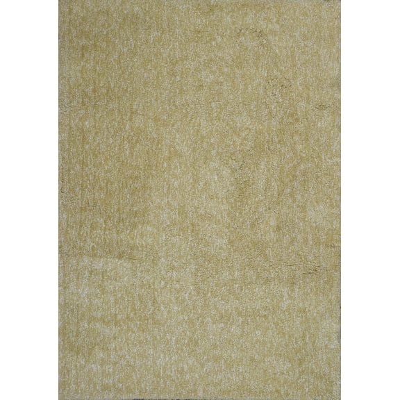10'x13' Yellow Heather Indoor Shag Rug