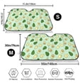 thumbnail image 3 of Balery Avocado Print Car Windshield Sun Shade,Windshield Sunshade for Car Pickup Truck SUV Accessories-Small, 3 of 7