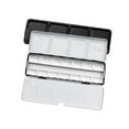 thumbnail image 1 of Paleta de acuarela vacía, bandeja de pintura, con bandejas, caja de pinturas, estuche de pintura para bricolaje, acuarela, óleos, mezcla de colores, 14 sartenes completas, 1 of 8