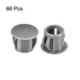 thumbnail image 3 of 3/8" Plástico Agujero Tapones, 66uds Empotrado Tipo Panel Redondo Presión Sujetador Ciegos Bloqueo Tapones para Muebles Insertar Extremo Tapas Paneles, Gris, 3 of 4