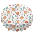 thumbnail image 2 of Pioneer Flower Floral Print Pattern Round Tablecloth 70"x70", Wrinkle Resistant Wipeable Table Cover for Kitchen Dining Room Picnic Patio and Party, 2 of 5