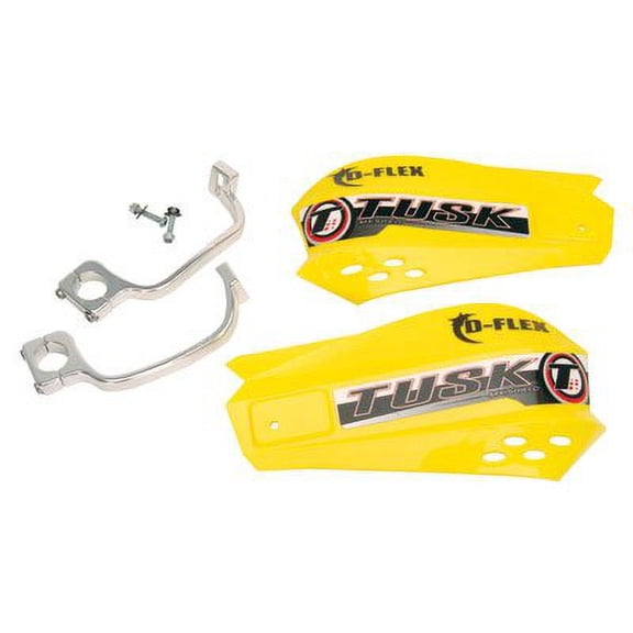 Tusk MX D-Flex MC Handguards Yellow