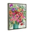 thumbnail image 3 of Stupell Industries Bold Red & Pink Mixed Bouquet Botanical & Floral Painting Gray Floater Framed Art Print Wall Art, 3 of 6