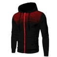 thumbnail image 2 of WREESH New Fashion Casual and Winter Men Jacket Long Zipper Sweater Sleeve Thin Velvet Sweater Coat Men Black, 2 of 5