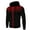 Black, variant on BXINGOHAI Men's Sweatshirt With Hood Thin Fleece Slim Fit Hoodie Sweatshirt Full Zip Jacket Outdoor Athletic Running Sweatshirts With Pocket Black,M