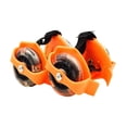 thumbnail image 3 of Bunblic Roues à Talon Patinage à Roulettes avec Lumières Roues à Talon Lumineuses Chaussures à Roulettes Ajustables PVC pour Enfants, Enfant, Filles, Enfants, Garçons Orange, 3 of 8