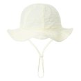 thumbnail image 4 of Coerni Toddler Bucket Hat Girl Hat Cap Girls Boys Spring Autumn Outdoor Shade Solid Color Sunscreen Hat Fisherman Hat 3-12 Months, 4 of 4