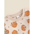 thumbnail image 5 of Musuos Toddler Boy Girl Halloween Outfit 0-3 Years Pumpkin Print Long Sleeve Sweatshirt with Elastic Waist Pants Set, 5 of 9
