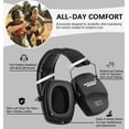 thumbnail image 4 of PROHEAR Shooting Ear Protection 26dB Noise Reduction Safety Earmuffs, Black, 4 of 6