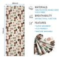 thumbnail image 2 of 70x26 Inch Yoga Towel, Sweat Absorbent Non-Slip Mat for Hot Yoga, Pilates & Fitness,Dachshund Sunglasses Floral Beige Pattern, 2 of 5