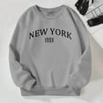 thumbnail image 2 of LUOGENLI Tween Girls Sweatshirts Girls Casual Crewneck Sweatshirts Long Sleeve Cute Pullover Oversized Lightweight Tops Cute Hoodies for Girls 10-12 Preppy Grey 6-7 Years, 2 of 8