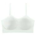 thumbnail image 6 of huanledash Full Cup Beauty Back Wire Free Ribbed Sports Bra Women Sexy Solid Color Sling Gym Underwear, 6 of 8