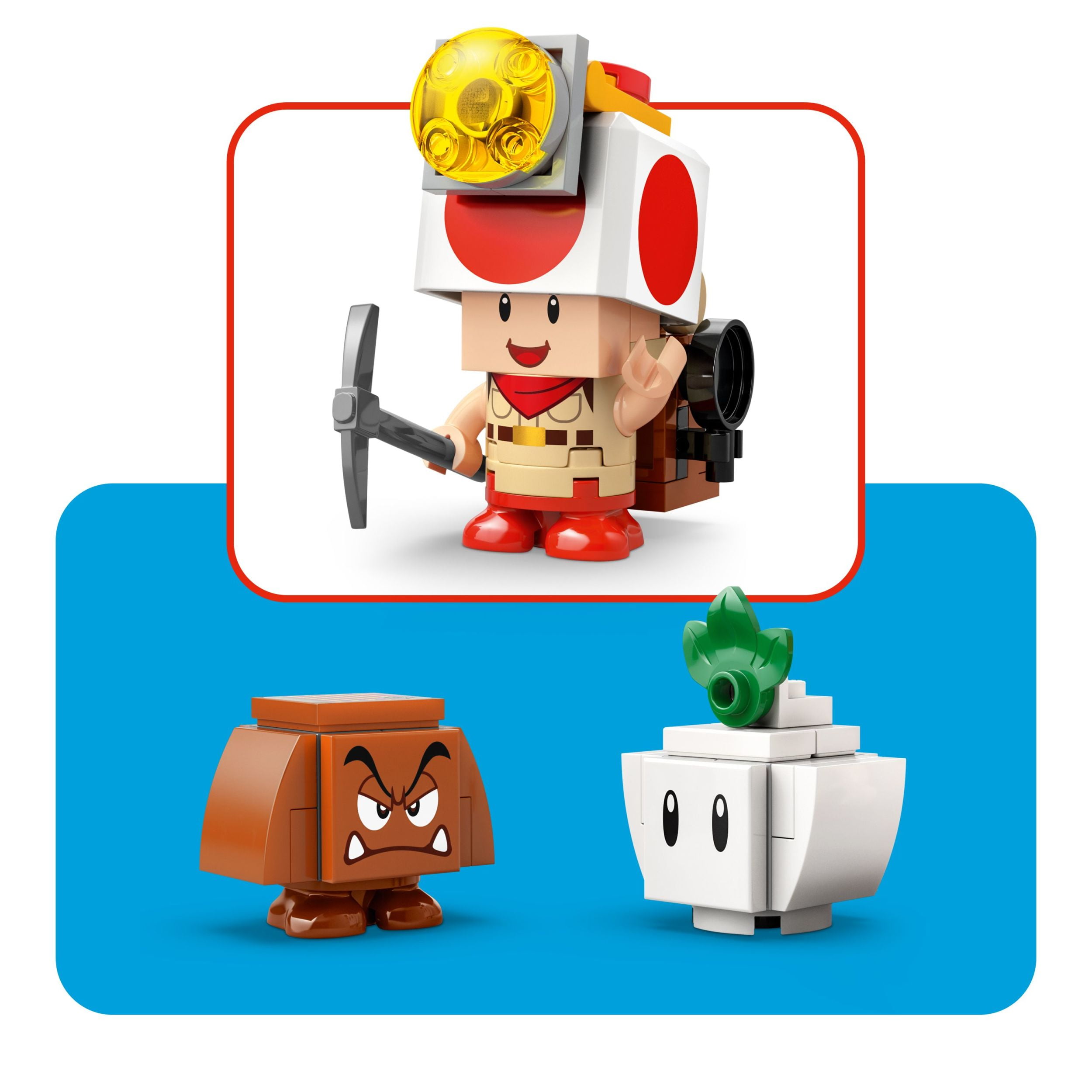 LEGO Super Mario Captain Toad’s Camp Building Toy - Pretend Play Set for Kids, Ages 6+ - Building Blocks for Boys & Girls W/Toad, Goomba, & Turnip Toy Figures - Gift Idea for Birthdays - 72040, LEGO Captain Toad's Cam 72040