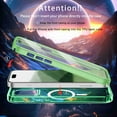 thumbnail image 4 of ELEHOLD Full Body Magnetic Case for iPhone 14 Pro Max,Built-in Front Screen Protector 360 Protection Compatible with Mag Safe Transparent Clear Shockproof Cover for iPhone 14 Pro Max,Green, 4 of 7