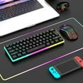 thumbnail image 2 of RedThunder 60% Wireless Gaming Keyboard & Mouse Combo with Rechargeable Battery, Ultra-Compact Small RGB Mechanical Feel Keyboard, Ergonomic Lightwei, 2 of 7