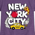 thumbnail image 3 of Instant Message - New York City Collage  - Toddler & Youth Girls Short Sleeve Graphic T-Shirt, 3 of 6