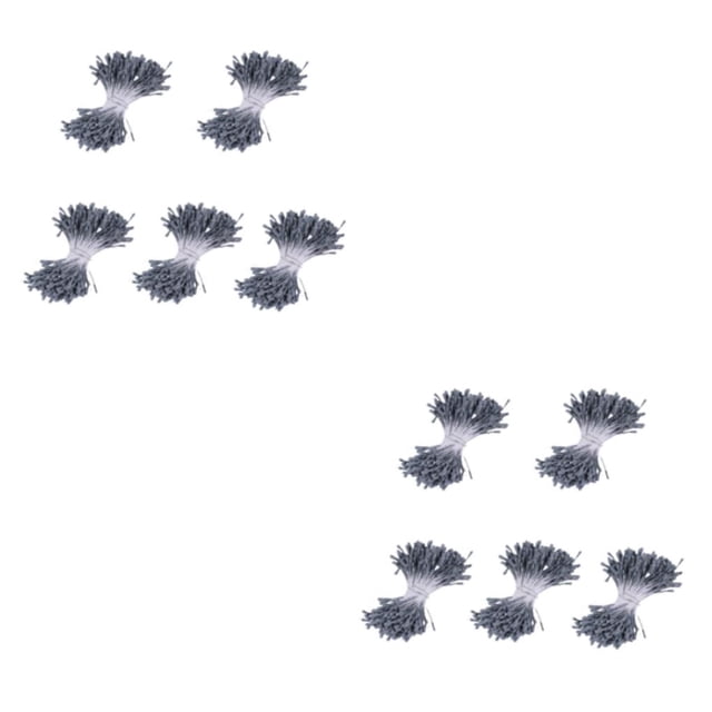 Naiovety 5X flores secas planta de imitación decoración de boda accesorios para el hogar accesorio multiusos exquisito elegante jardín Gris 2piezas