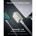 thumbnail image 4 of Anker USB C Charger, Anker 735 Charger GaNPrime 65W, PPS 3-Port Fast Compact Foldable Wall Charger, Fluid Gold, 4 of 6