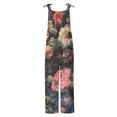 thumbnail image 5 of successthop Jumpsuits for Women Casual Loose Sleeveless Overalls Spaghetti Strap Wide Leg Floral One Piece with Pockets, 5 of 5