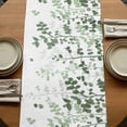 thumbnail image 5 of Table Runners 108 Inches Long Dress Scarves, Sage Green Leaves Farmhouse Coffee/Dining/Kitchen Table Runner for Living Room, Summer Botanical 13x108 Inch, 5 of 9