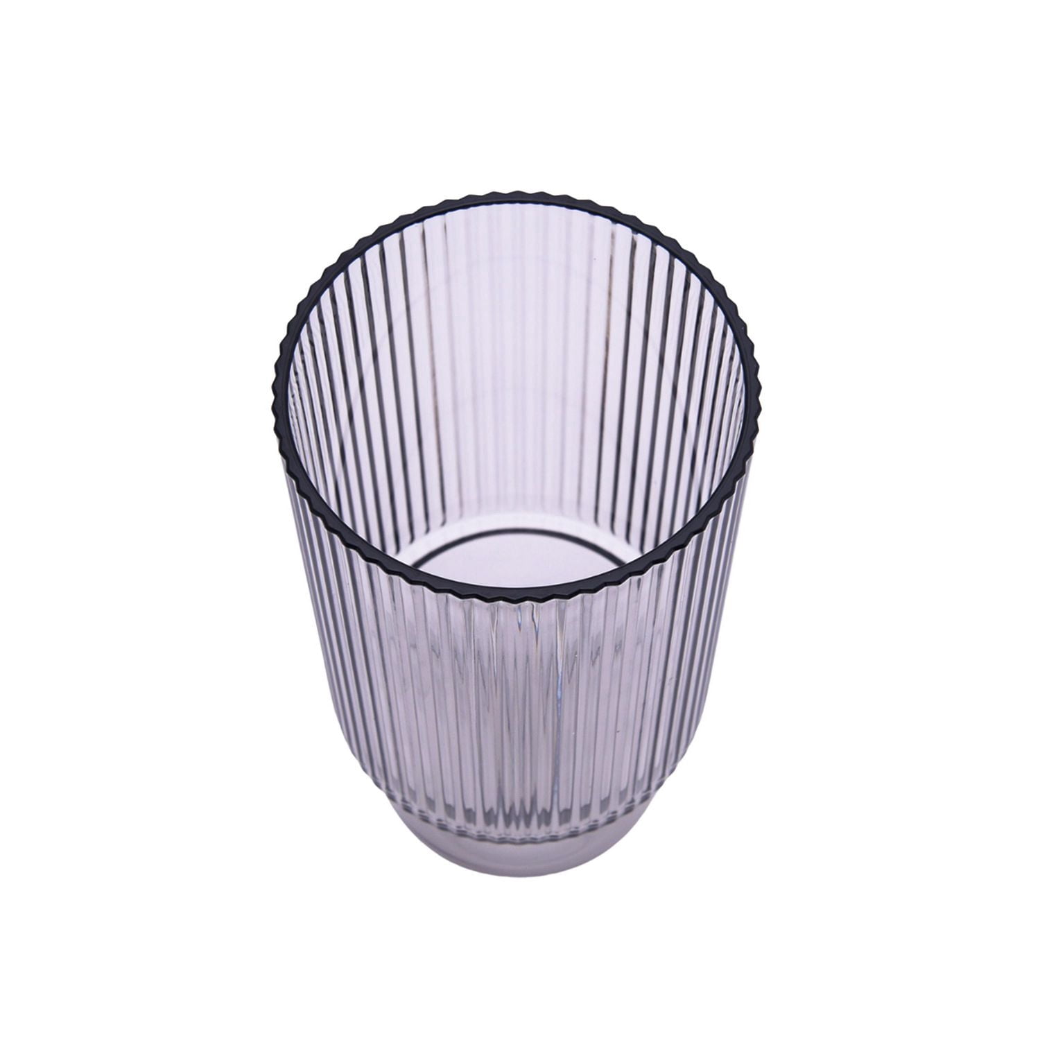 Better Homes and Gardens Grey Ribbed Tritan Highball Tumbler Set