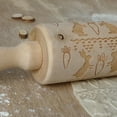 Ceramic Rolling Pin No Handles Easter Rolling Pin Engraved Carved Wood