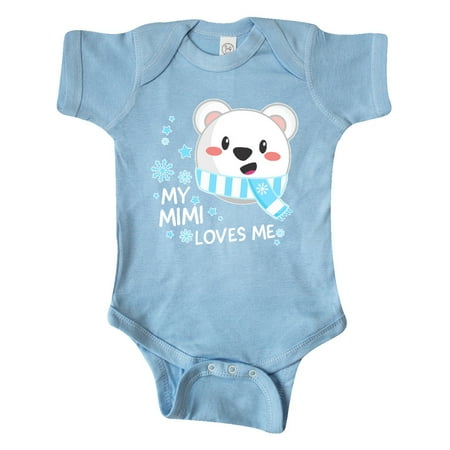 

Inktastic My Mimi Loves me- polar bear Gift Baby Boy or Baby Girl Bodysuit