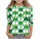 thumbnail image 2 of Blusas y camisas de manga larga y cuello redondo para niños y niñas, estilo casual, original, con estampado de manga 3/4 y cuello redondo, ideal para niñas de 3 a 14 años., 2 of 6
