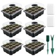thumbnail image 2 of Plastic Seedling Starter Tray Seed Germination Flower Plant Pots Durable Nurse, 2 of 7