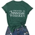 thumbnail image 1 of YourTops T-Shirt Femme Smooth As Tennessee Whiskey (L, Vert), 1 of 2