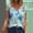 001 Multicolor, variant on Women's Summer Seashell Graphic T-Shirt V-Neck Short Sleeve Loose Fit Tops Casual Holiday Beachy Blouse