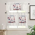 thumbnail image 2 of Country Star Live Laugh Love 3 Piece Kitchen Curtains Tiers and Valances Set, Rustic Berries Pine Cones Red Plaid Rod Pocket Short Window Treatment Tiers Curtains Panel and Valance for Cafe Bathroom, 2 of 5