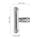 thumbnail image 2 of Adaptador de conexión de manguera de acero inoxidable, pieza de repuesto de tarjeta doble, 2 of 6