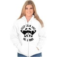 thumbnail image 4 of Cute Keep Calm and Hug A Panda Zip Up Hoodie Men's Women's Brisco Brands S, 4 of 5