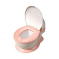 thumbnail image 1 of Orinal realista de tacto real, extraíble, portátil, con almohadilla, tren para inodoro almohadilla dura rosa, 1 of 9