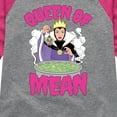 thumbnail image 3 of Disney Villains - Queen Of Mean - Toddler & Youth Girls Raglan Graphic T-Shirt, 3 of 5
