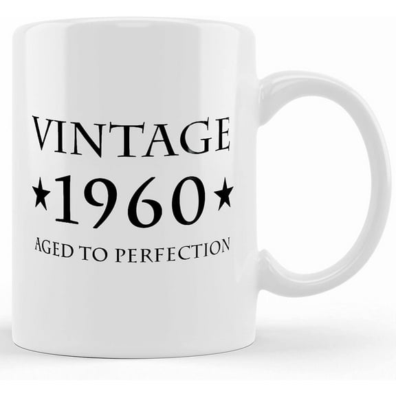 61st Birthday Gift Vintage 1960 Mug Gift For 61st Birthday 61 Years Old Mug Turning 61 Mug Funny Mug Gift Idea A459, Ceramic Novelty Coffee Mug, Tea Cup, Gift Present For Birthday, Chris