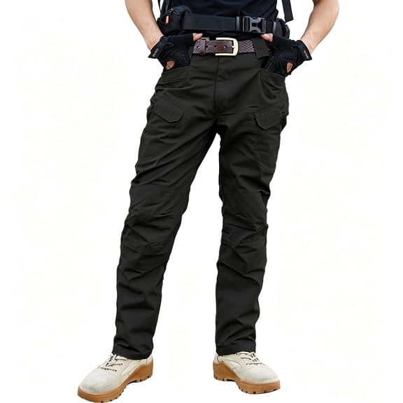 Men Ripstop Multi Utility Cargo Pants Stretch Tapered Breathable Multi Pocket Daily Pants S-XXL
